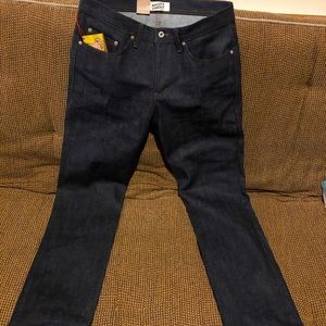 Naked and Famous “WeirdGuy” fit Raw Denim jeans